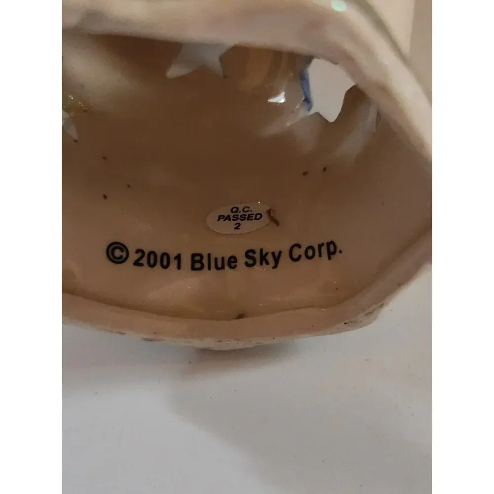 Blue Sky Heather Goldminc 2001 Angel Stars Candle Tealight Luminary 9 Inch